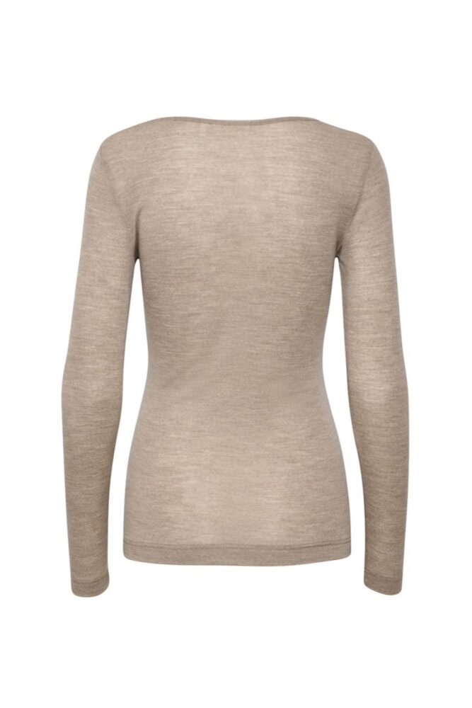 inwear oatmeal melange fang wool blouse(gal2)