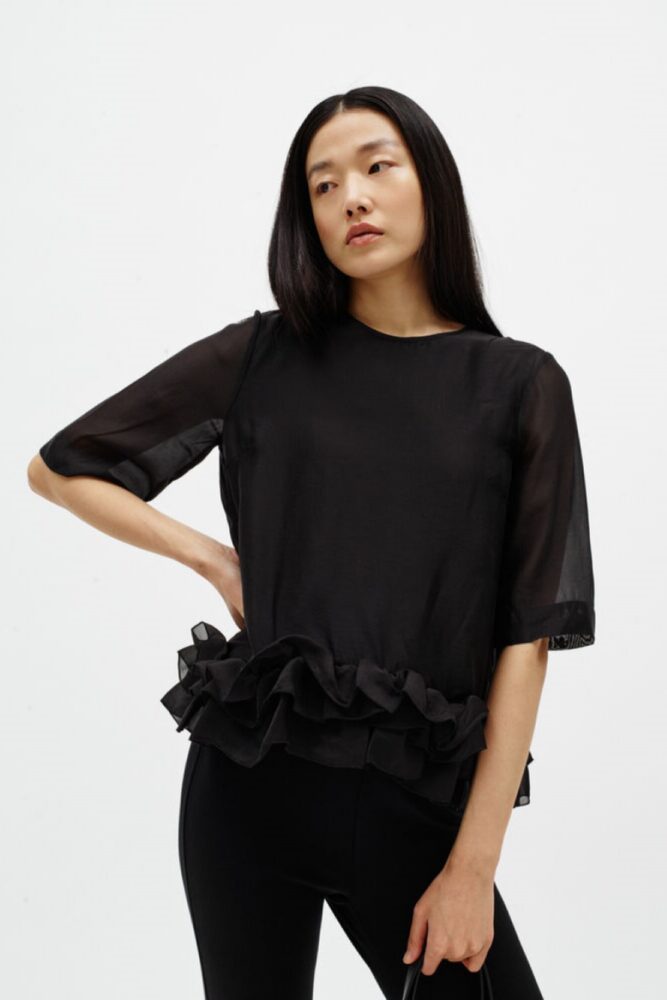 inwear orange black top