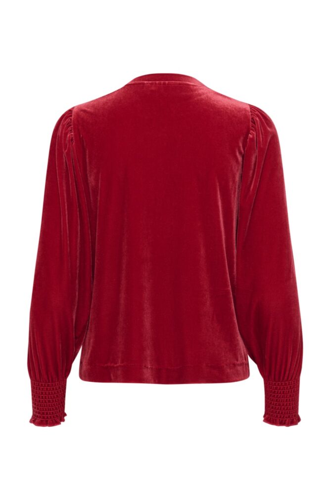inwear oriella red velvet top1