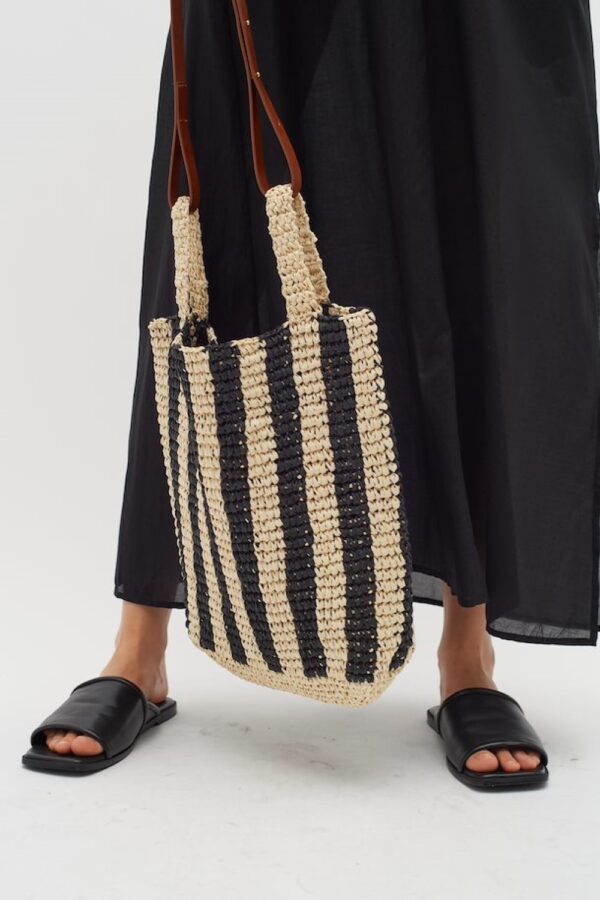 inwear stripe bex tote bag