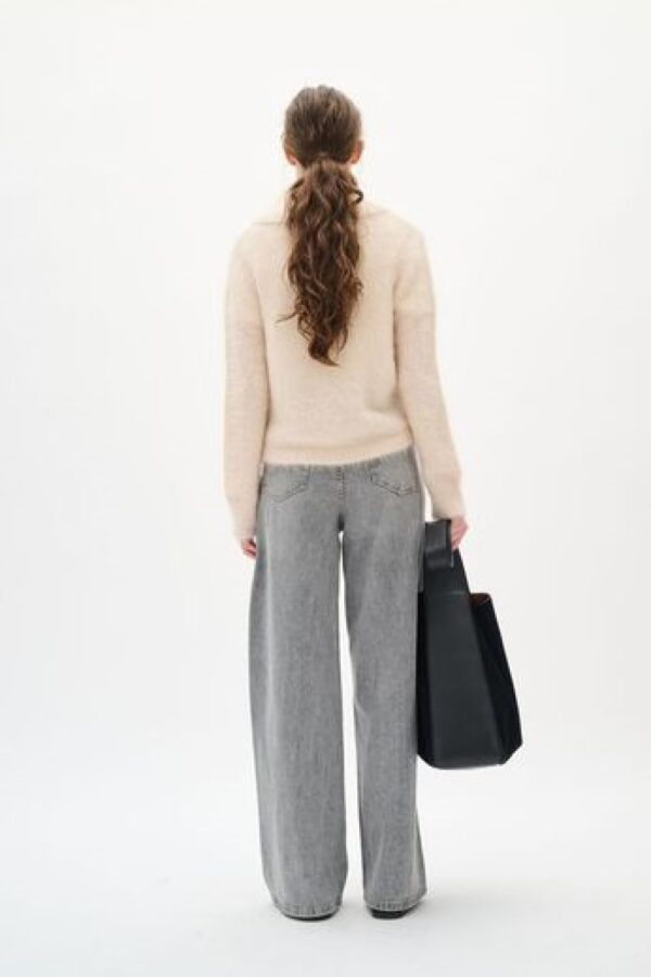 inwear tello cream fluffy cardigan1