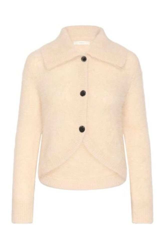 inwear tello cream fluffy cardigan2
