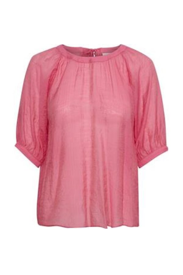 inwear trini silky pink short sleeve blousemain