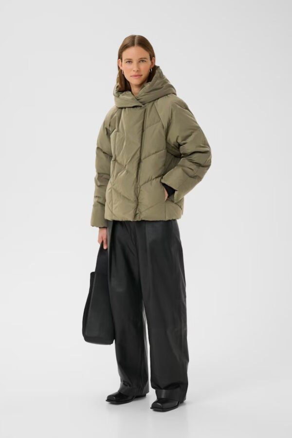inwear yaz kharki puffer jacket