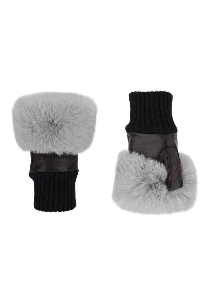 jayley grey faux fur fingerless gloves3