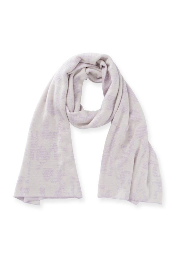 knitted jacquard scarf FLAT YAYAgallery1