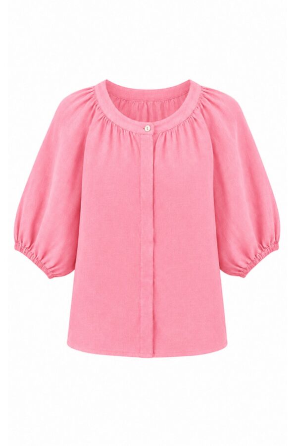 luella Aurelie linen Top Pink