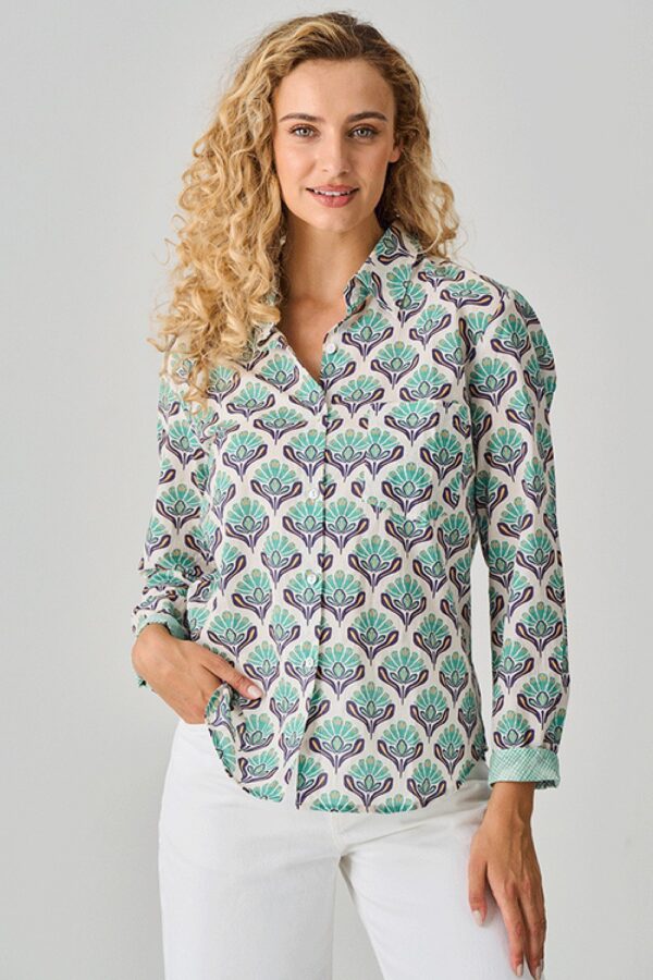 luella Cambric Shirt green
