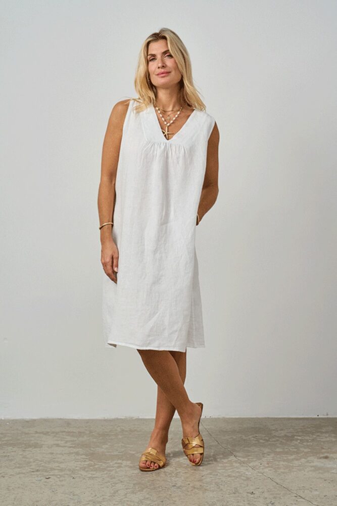 luella Clemence Dress White