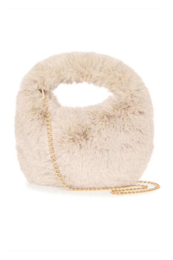 luella Faux fur bag Latte