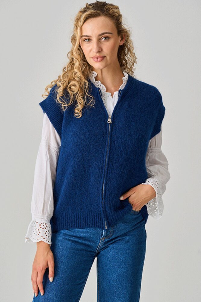 luella Hidcote knitted waistcoat Navy