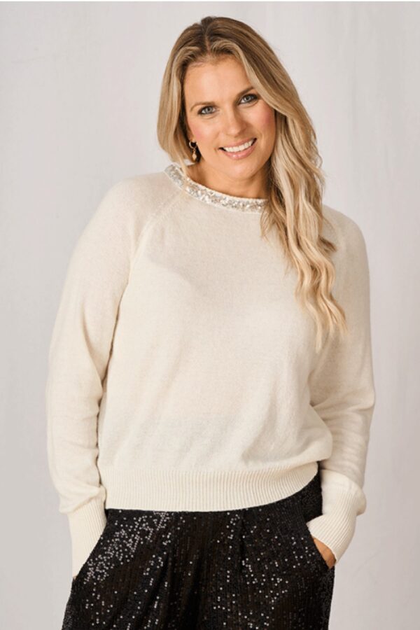 luella Madelene jumper Winter white