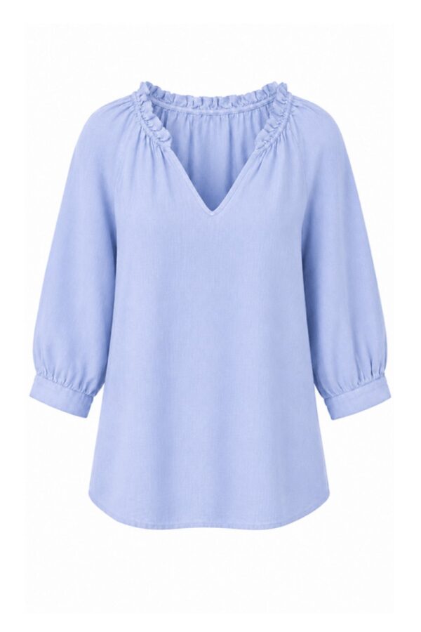 luella Margaux linen Top blue