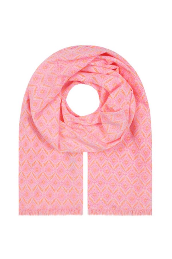 luella Scarf Pink orange