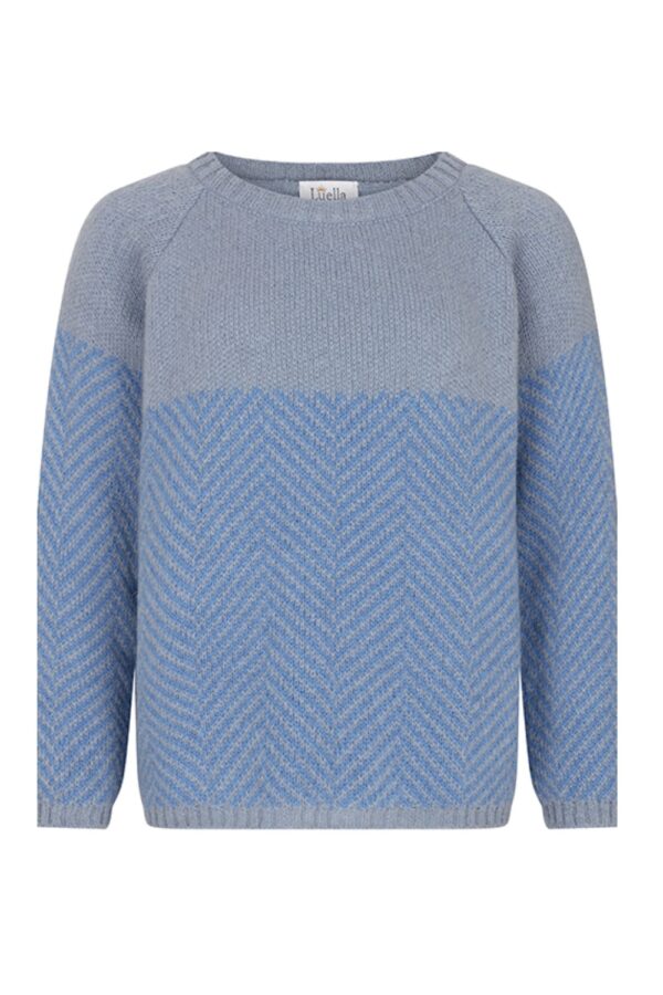 luella Shelley blue mohair chevron jumper(main)