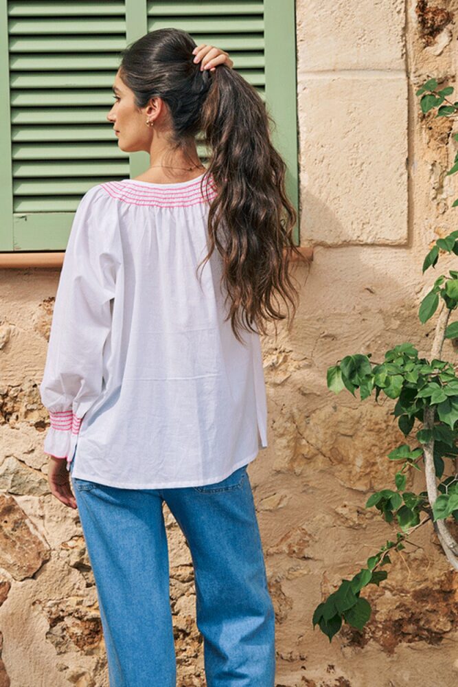luella Villefranche White blouse1