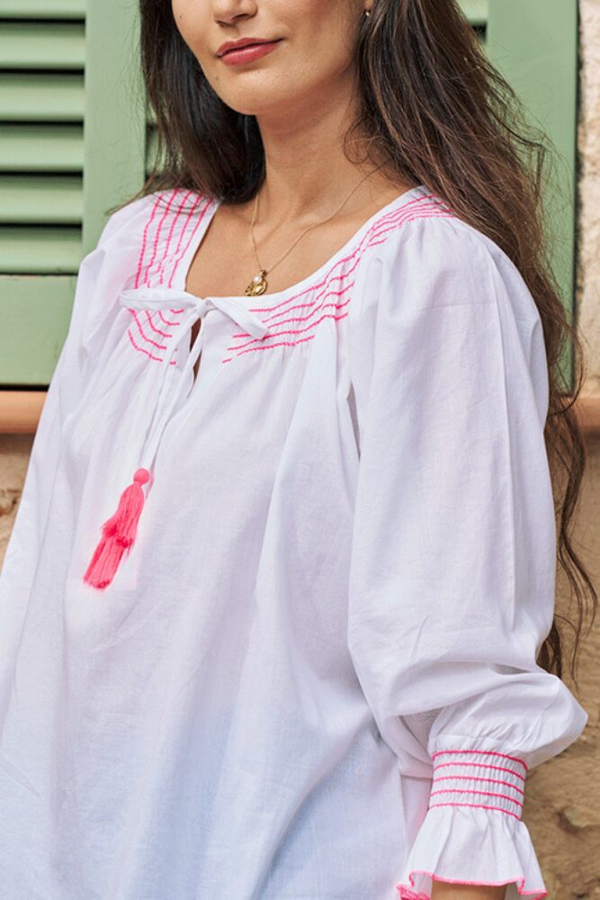 luella Villefranche White blouse2