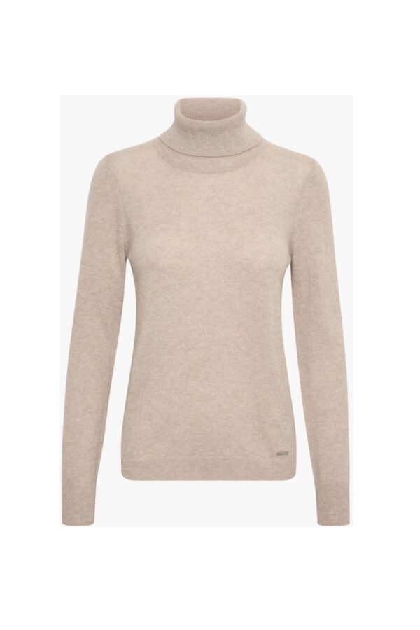 lukka cashmere rollneck jumper biege melange inwear2