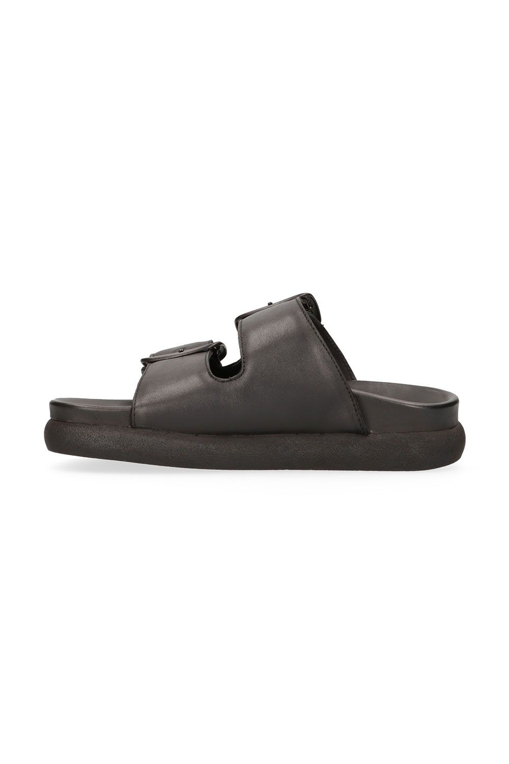 Maruti : Edin Black Leather Sandals - jojo Boutique