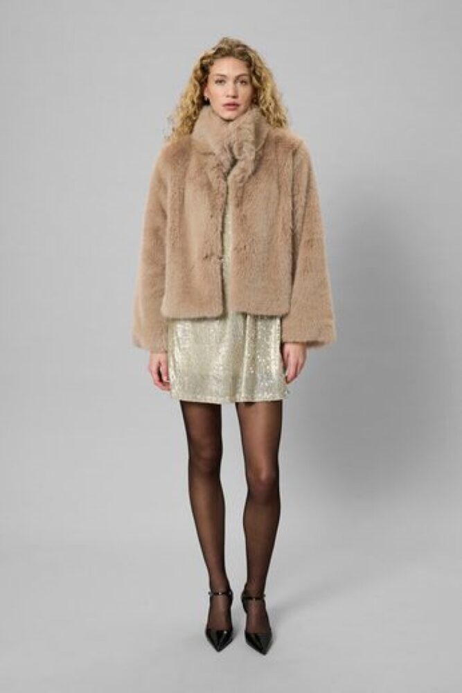 my essential wardrobe alexa fur jacket