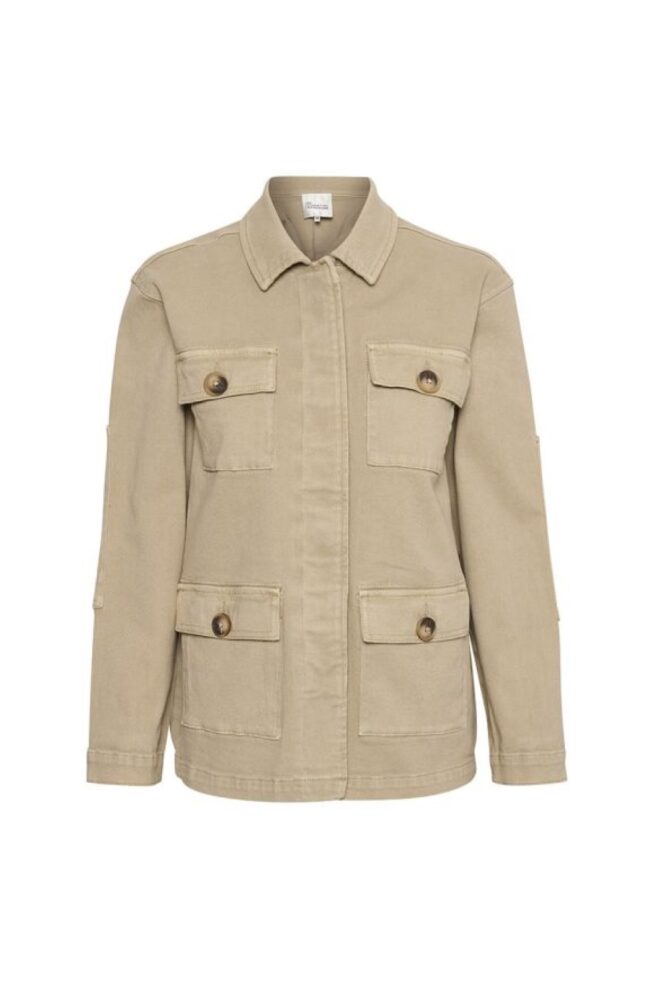 my essential wardrobe army jacket champagne1
