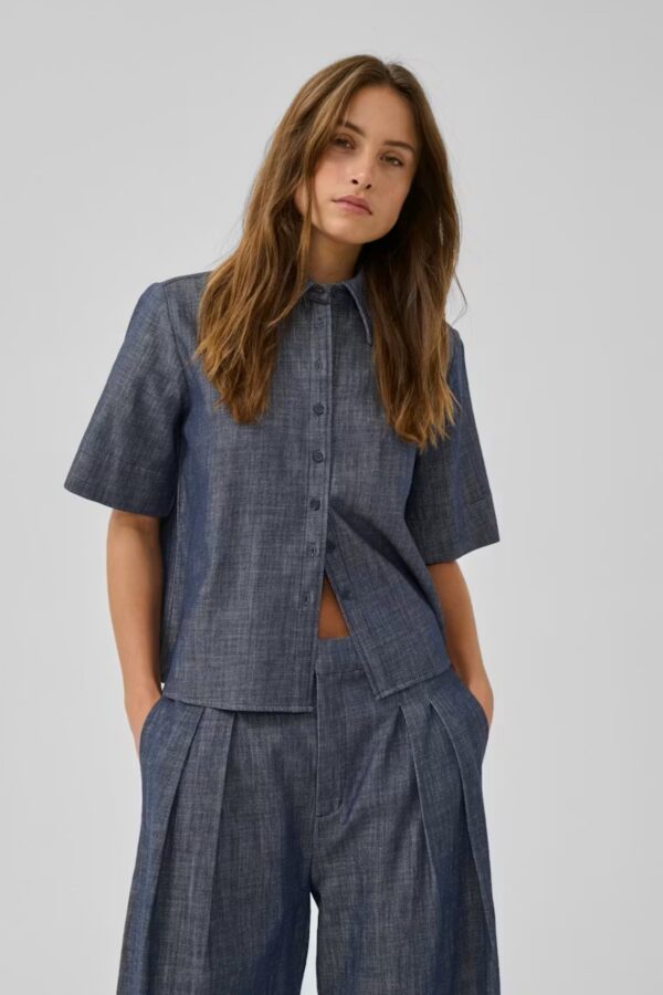 my essential wardrobe dazzie denim shirt