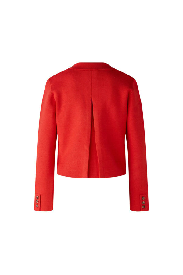 oui red cardi jacket with reverse dart 86688