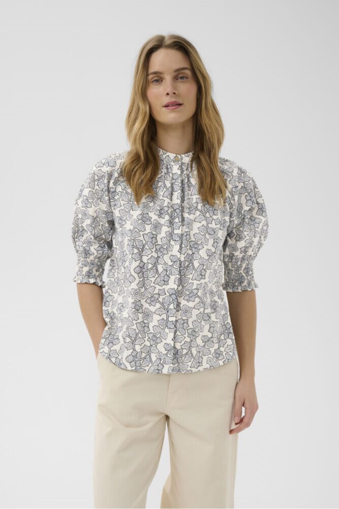 part two almeras navy leaf shirt
