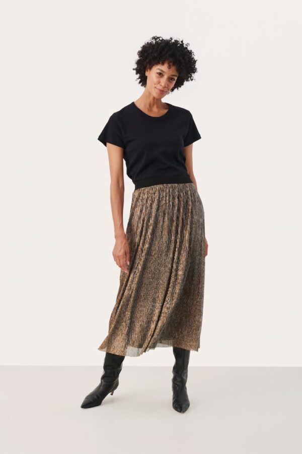 part two black metallic cipopw skirt(main)