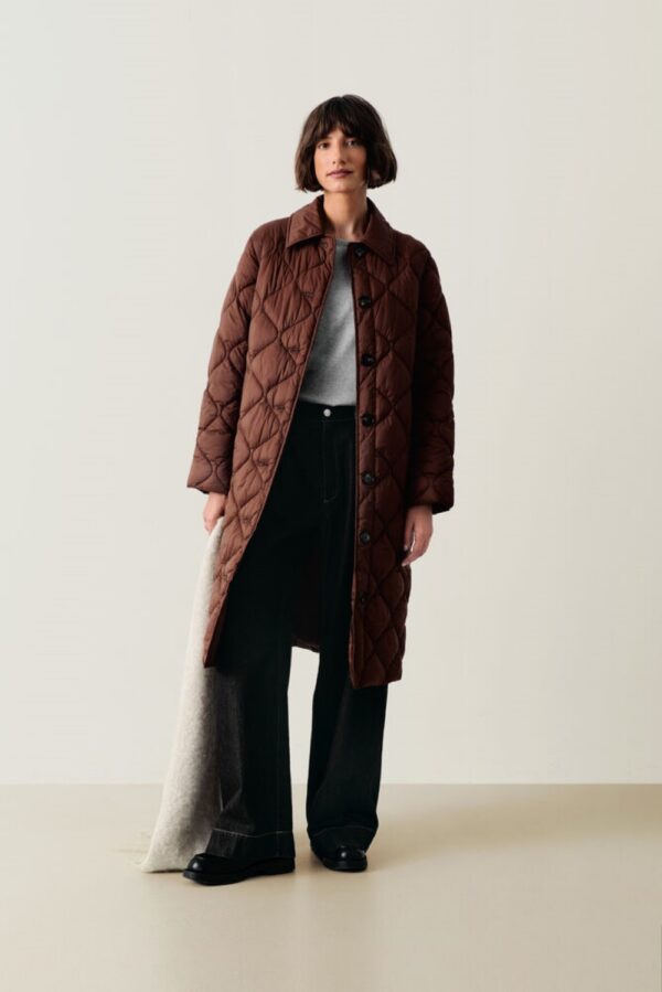 part two carine brown padded coat