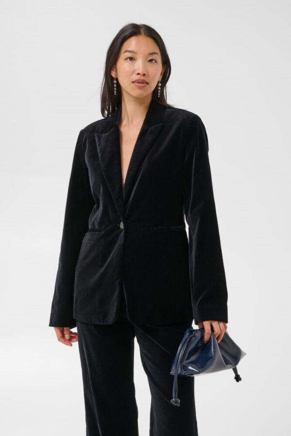 part two dahlia black velvet jacket