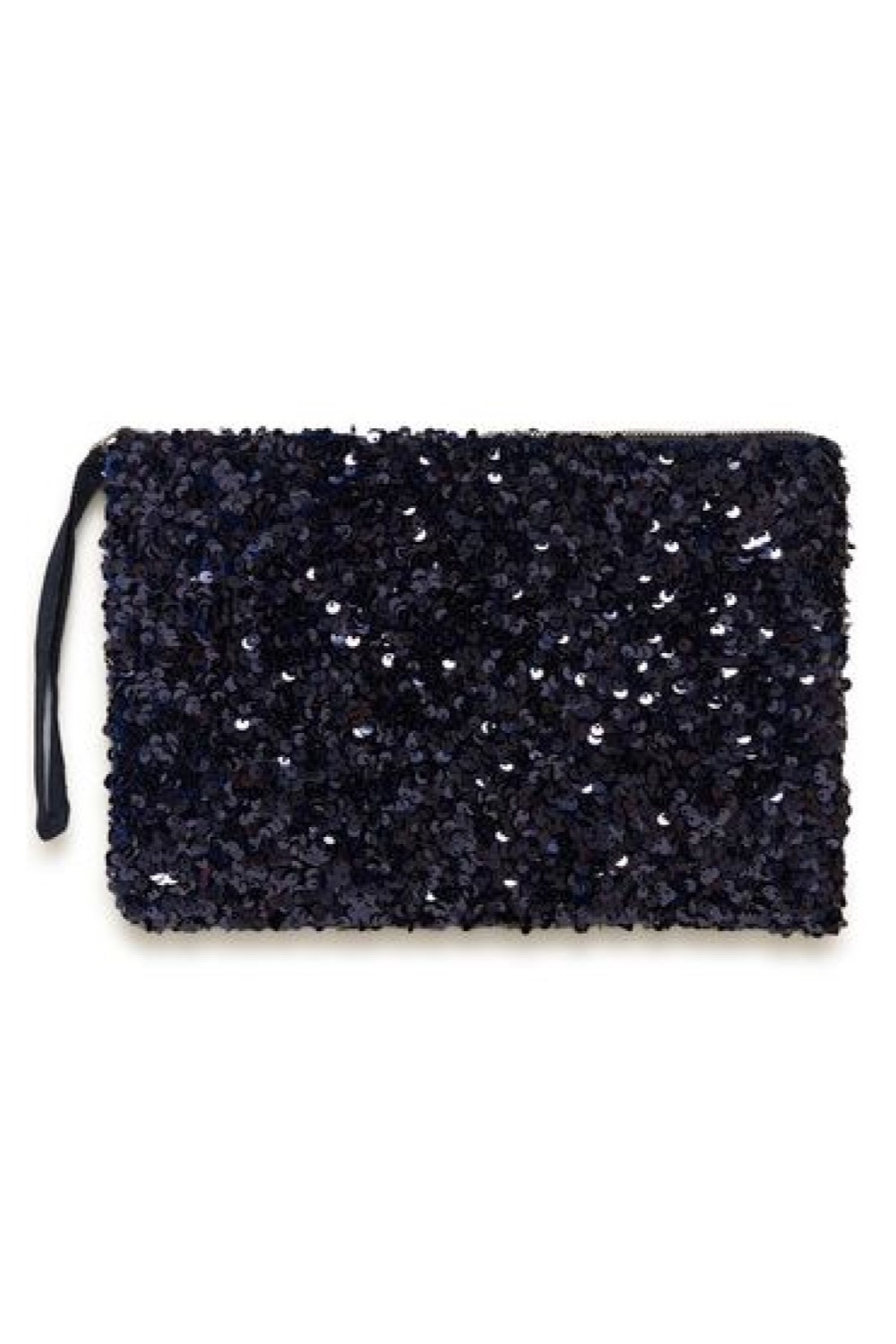 part two denia navy sequin bag