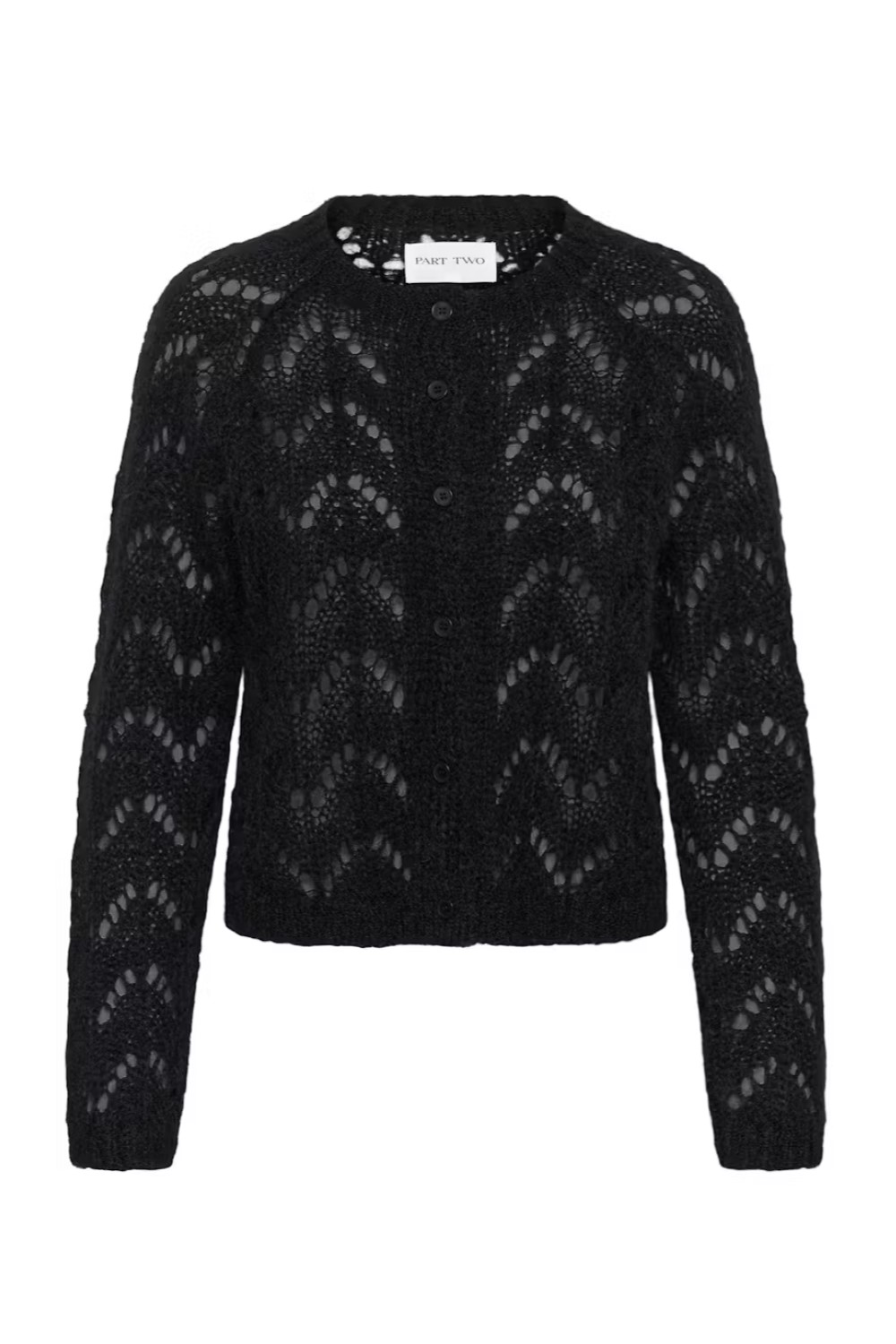 part two dinah black lace knit cardigan1