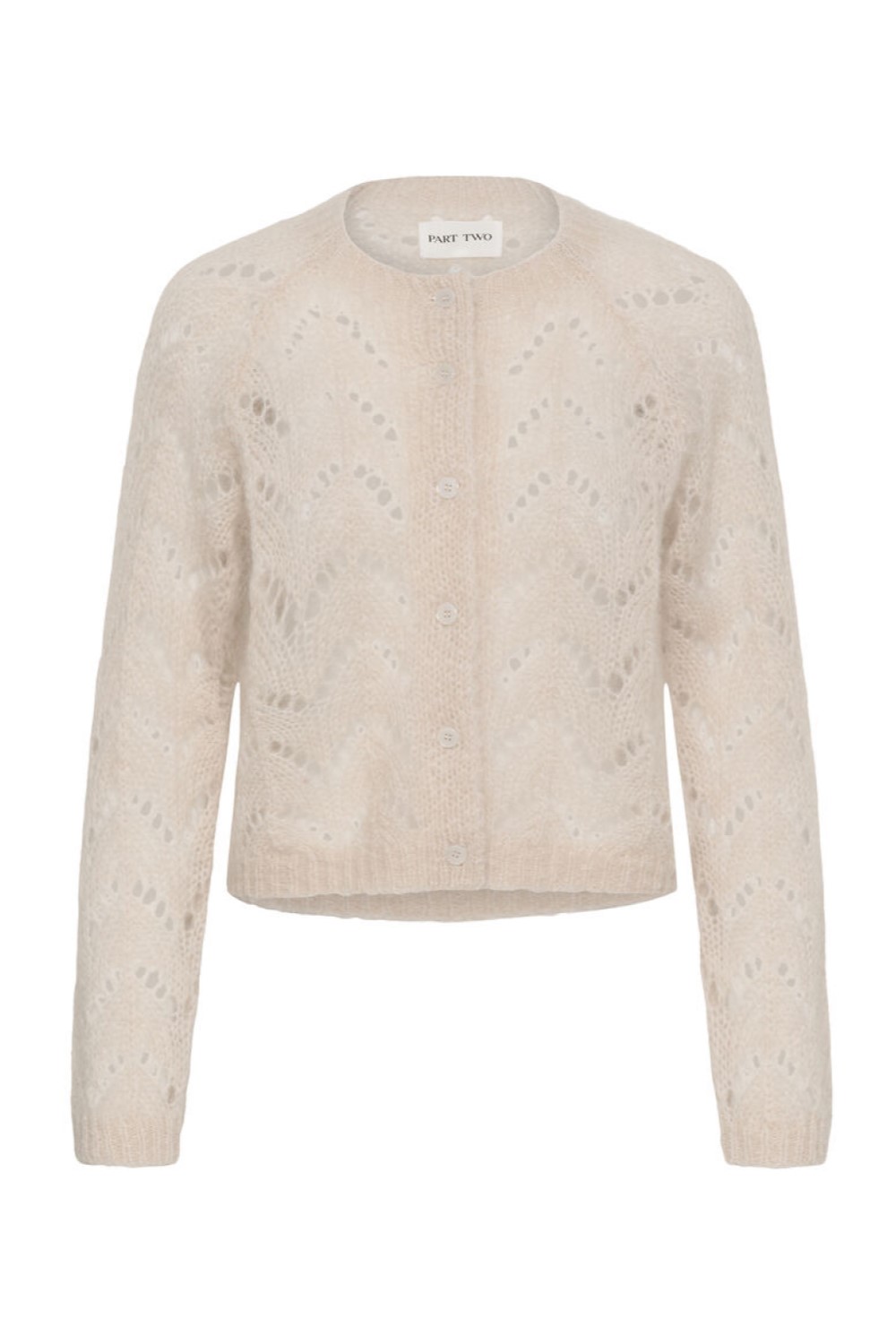 part two dinah cream lace knit cardigan1