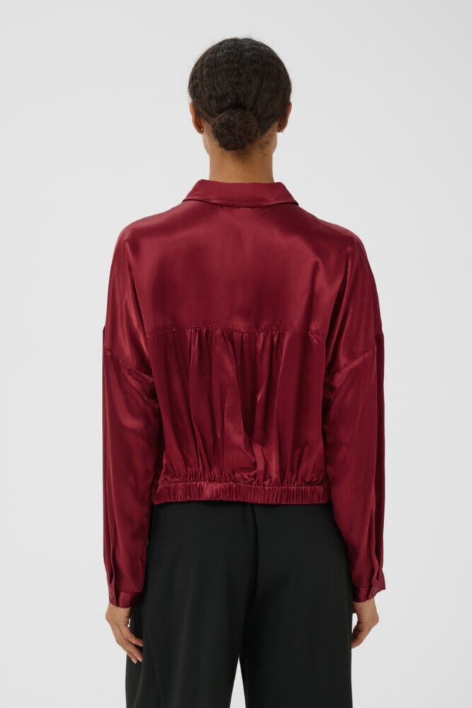 part two dynya red satin shirt2