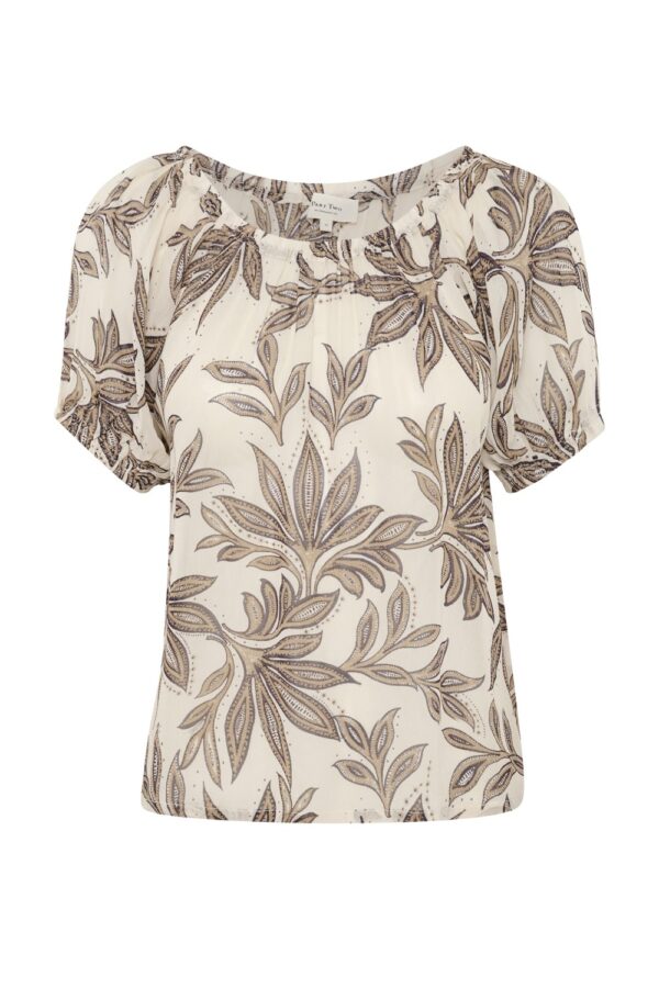 part two georgette blouse delicate leaf