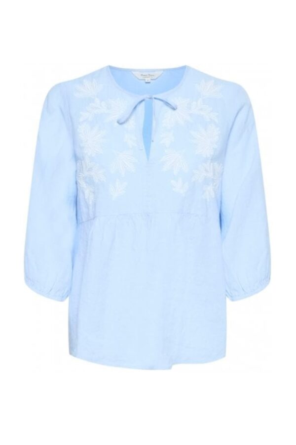 part two gwendina linen blouse blue1