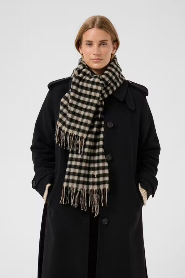 part two kitha brown check scarf