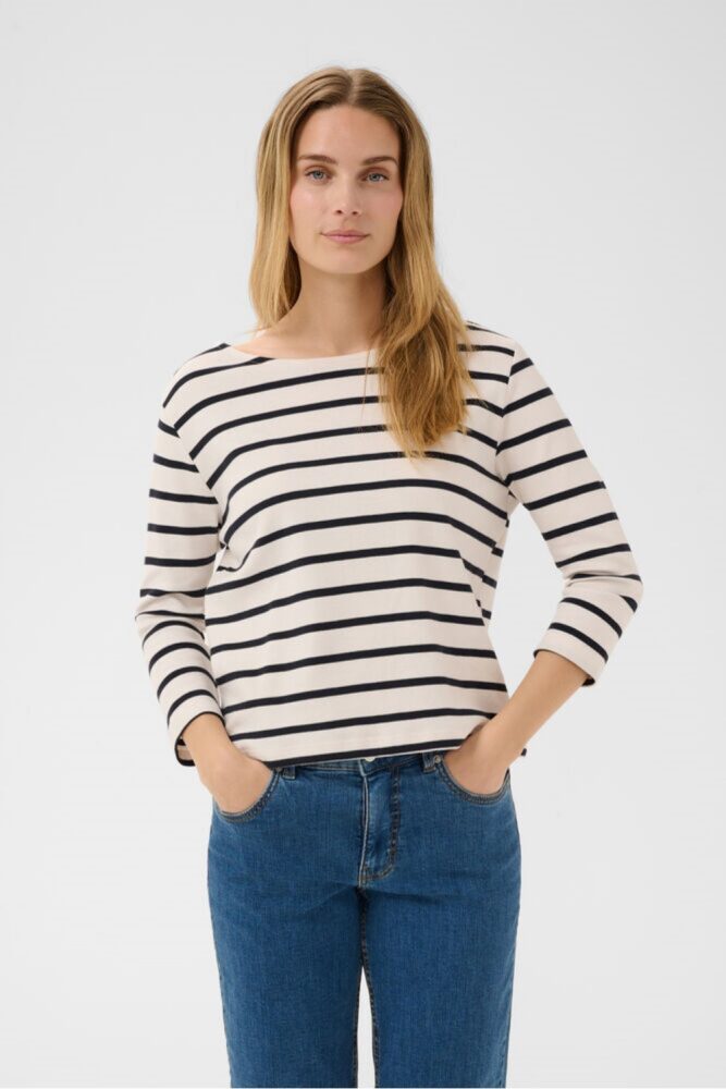 part two nela stripe t shirt navy