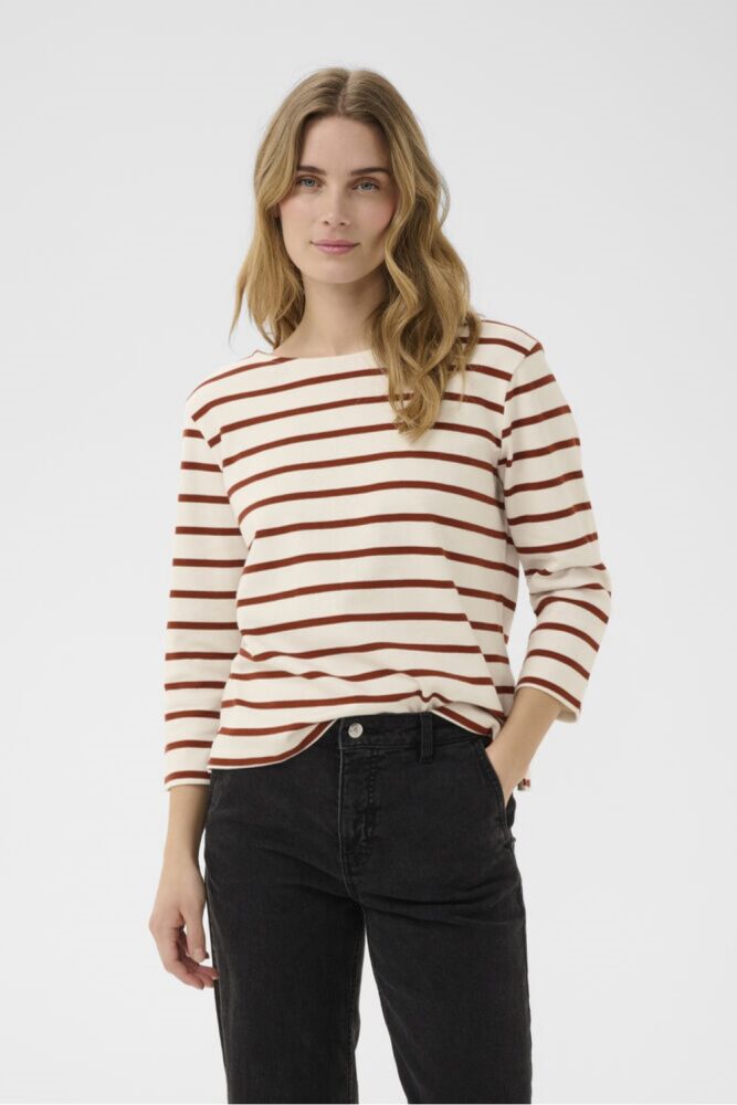 part two nela stripe t shirt russet