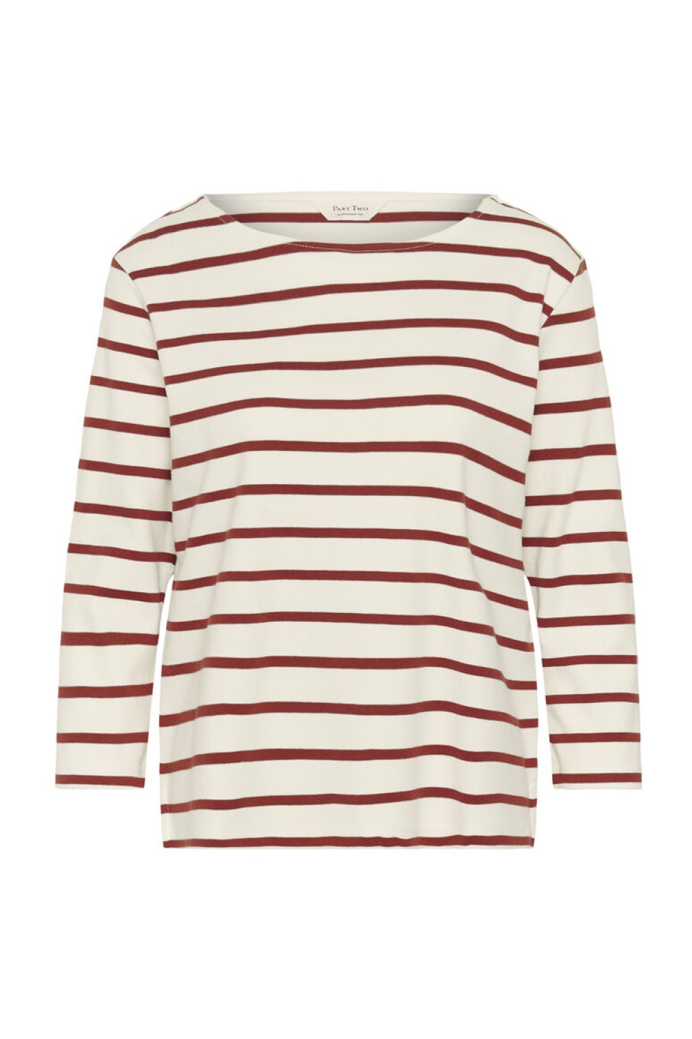 part two nela stripe t shirt russet1