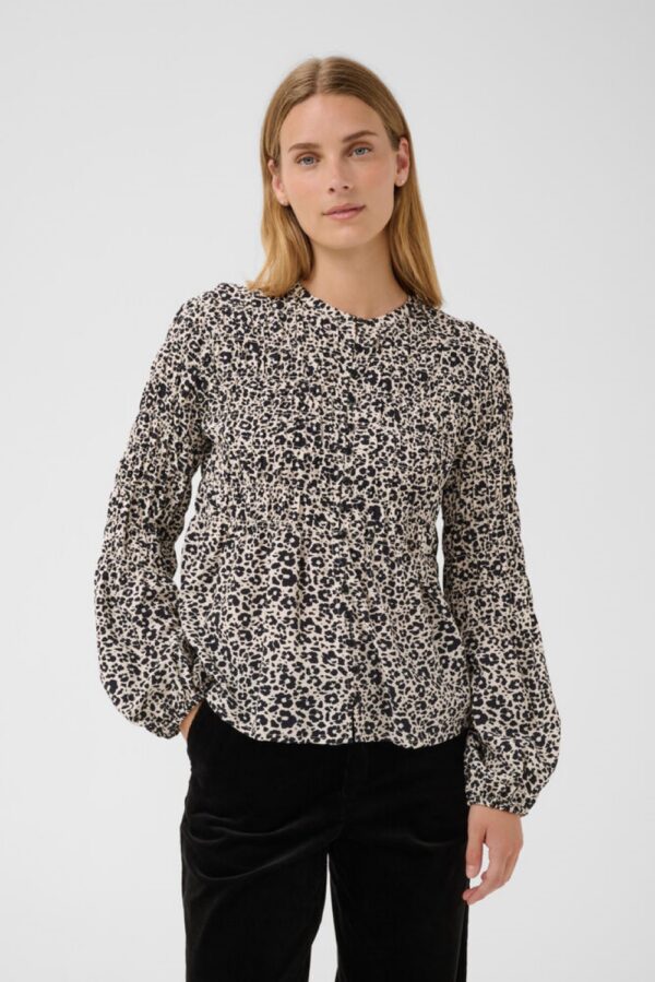 part two siffe navy flower shirt