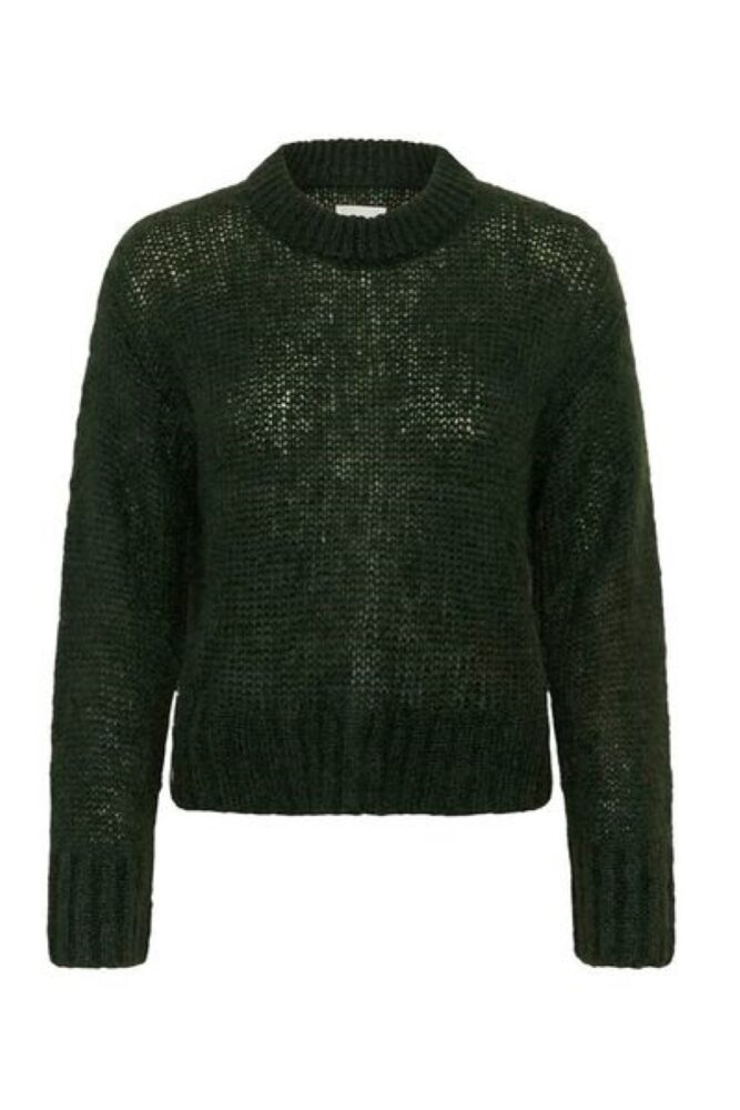 part two sille jumper dark green2