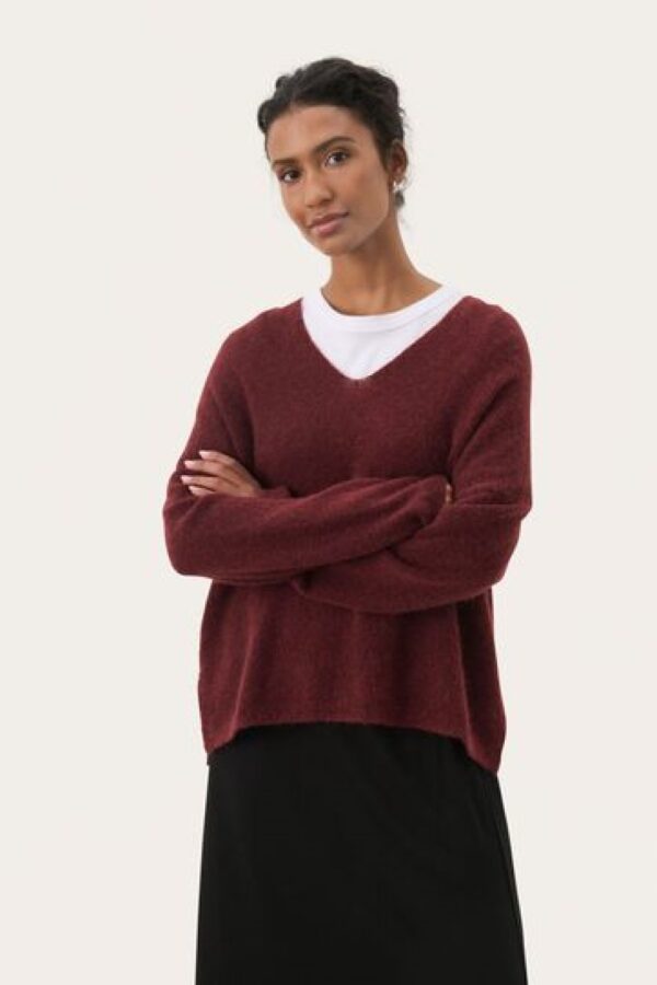 part two titina jumper tawny port