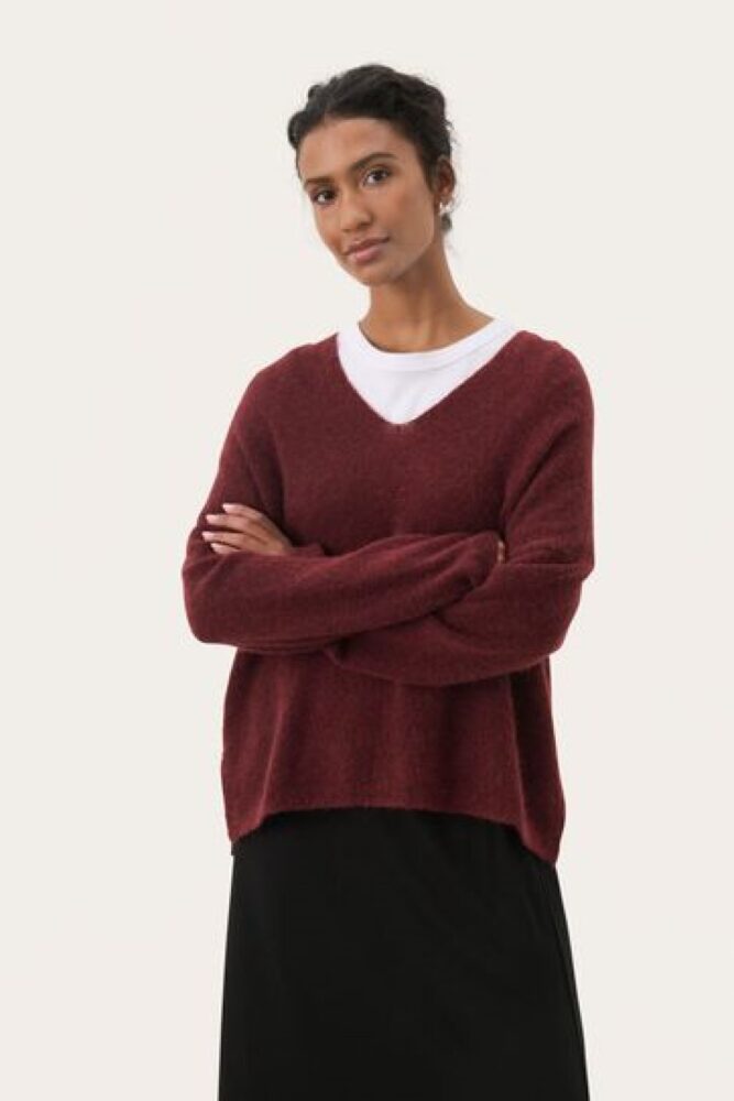 part two titina jumper tawny port