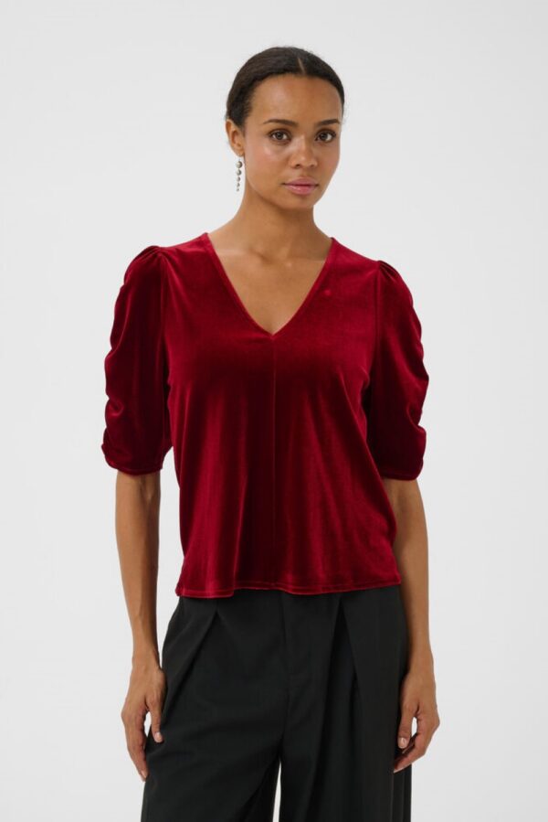 part two valeria velvet top