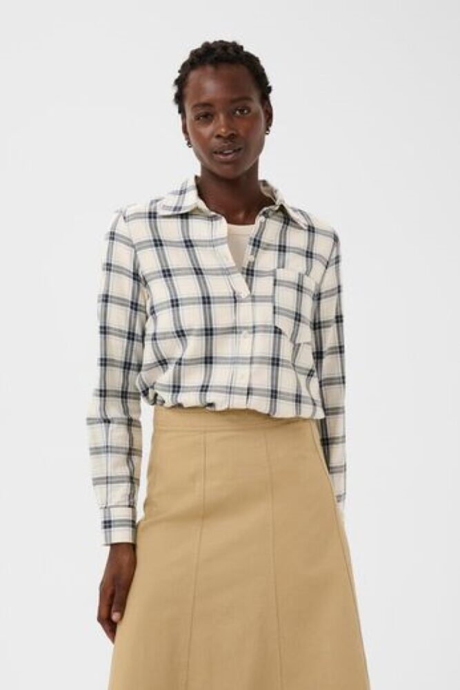 part two yana blue check shirt