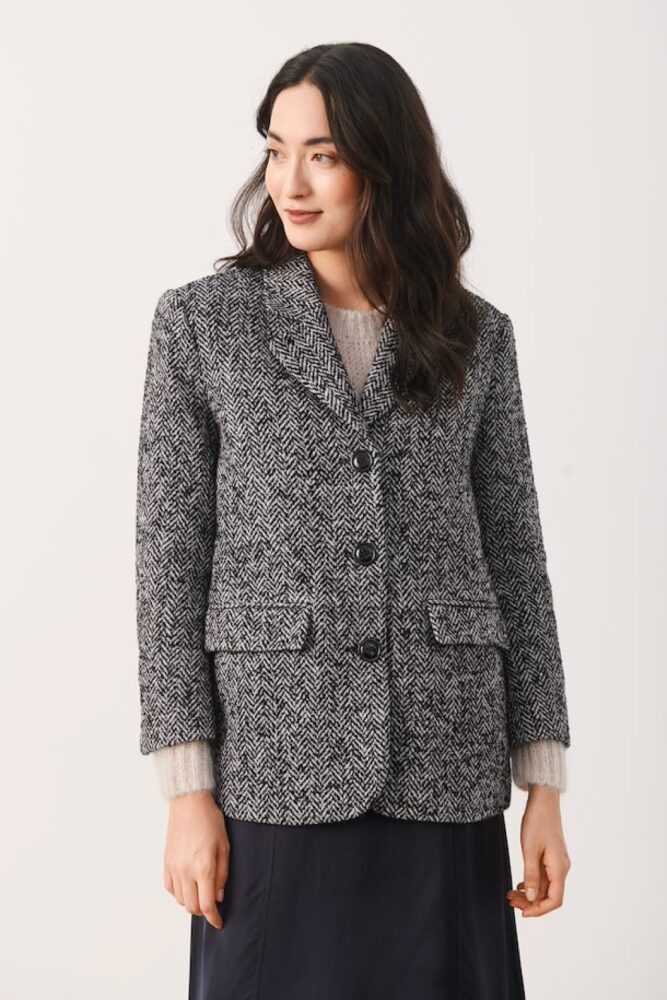 salt and pepper weave ceylaspw blazer(main)