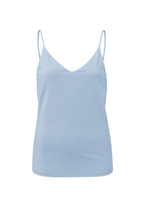 yaya jersey cami top with a v neck and spaghetti straps blizzard bluemain