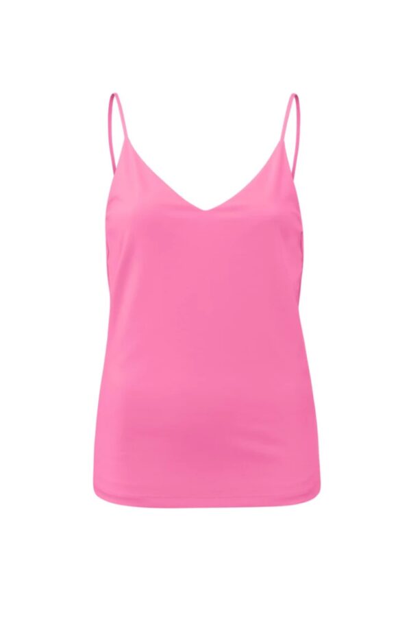 yaya jersey cami top with a v neck and spaghetti straps cosmos pinkgallery1